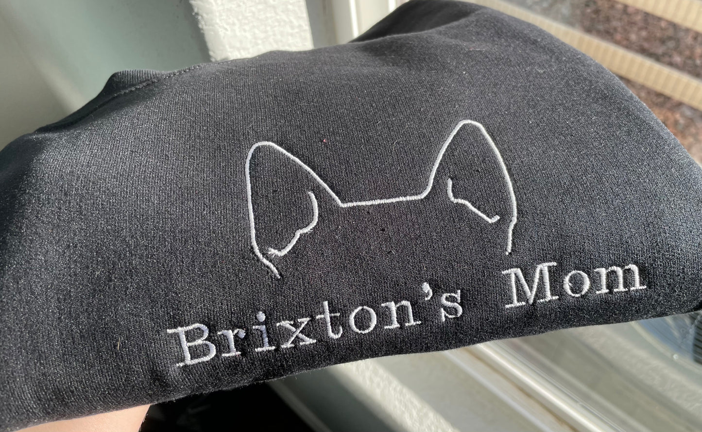 Custom Embroidered Dog Crewneck